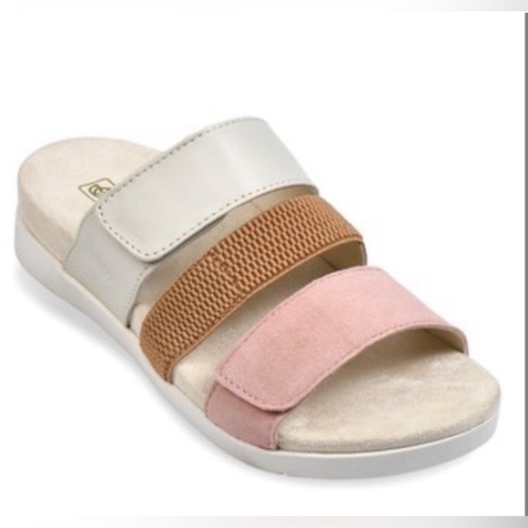 Spence Women’s Tessa Coral Cloud Adjustable 3 Strap Open Toe Ortho Slide Sandal - Picture 1 of 9
